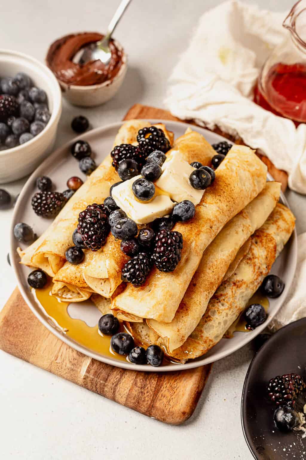 Easy Pancake RollsUps Recipe (Filling Options!)