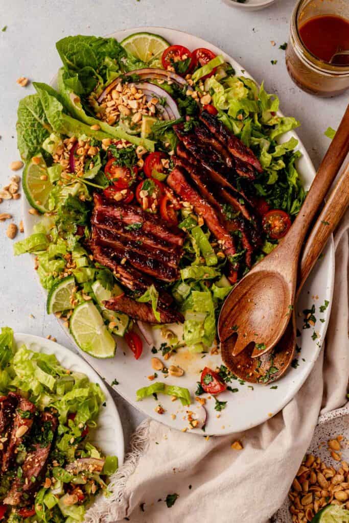 Easy Thai Steak Salad Recipe With Peanut Dressing easy-thai-steak-salad-recipe-with-peanut-dressing