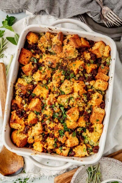 The Best Spicy Chorizo Cornbread Stuffing Recipe