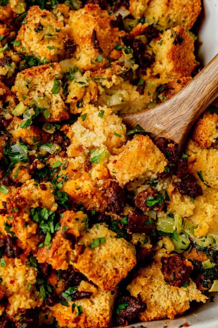 Chorizo Cornbread Stuffing What Molly Made