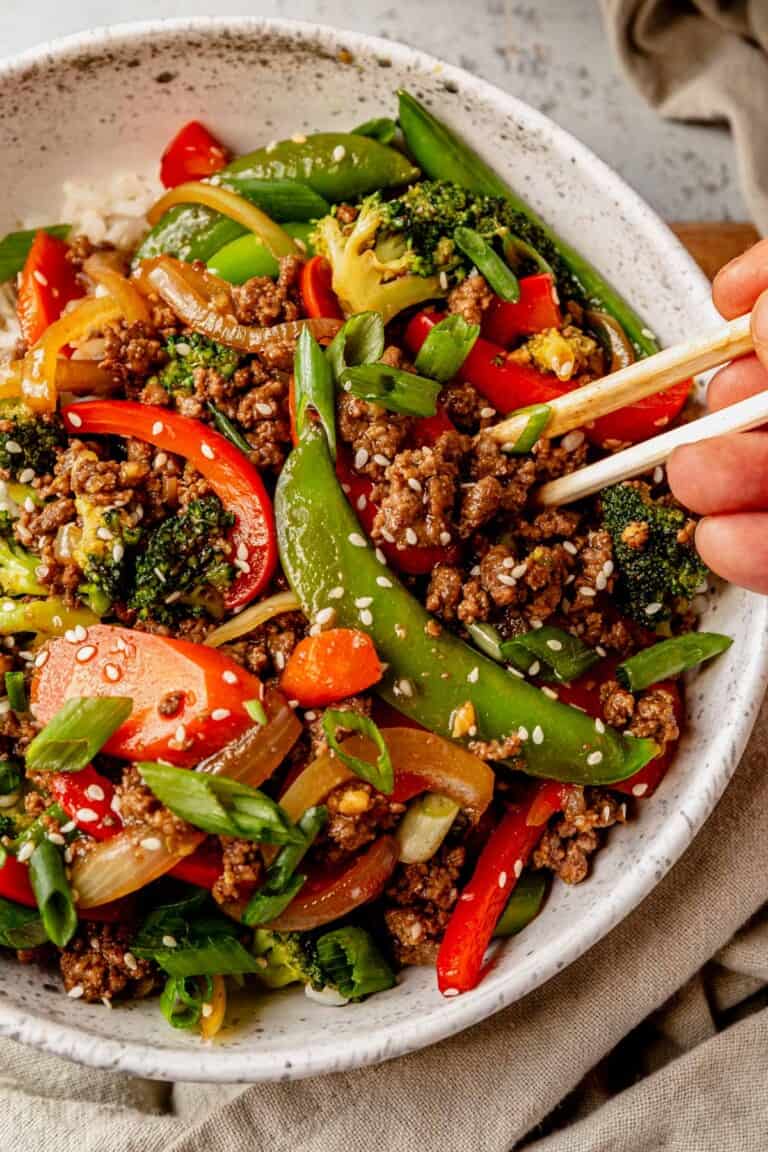 Easy Ground Beef Stir Fry (30-Minute Recipe!)