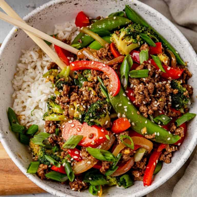 Easy Ground Beef Stir Fry (30-Minute Recipe!)