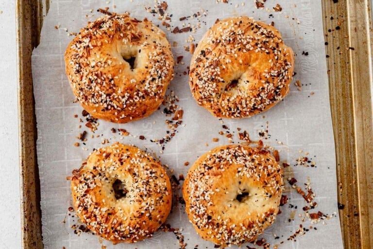 High Protein Cottage Cheese Bagels (Oven or Air Fryer)