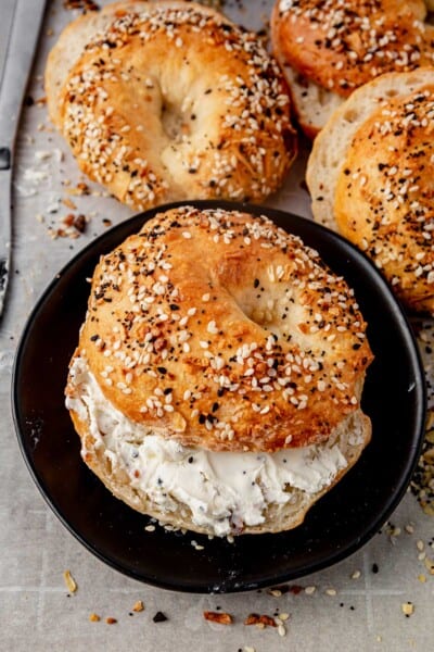 High Protein Cottage Cheese Bagels (Oven or Air Fryer)