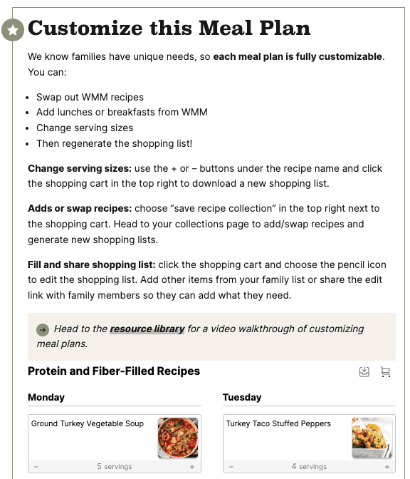 tips for customizing meal plans