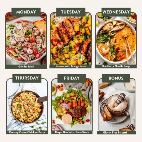 meal plan for 7.20.24 Around the World theme