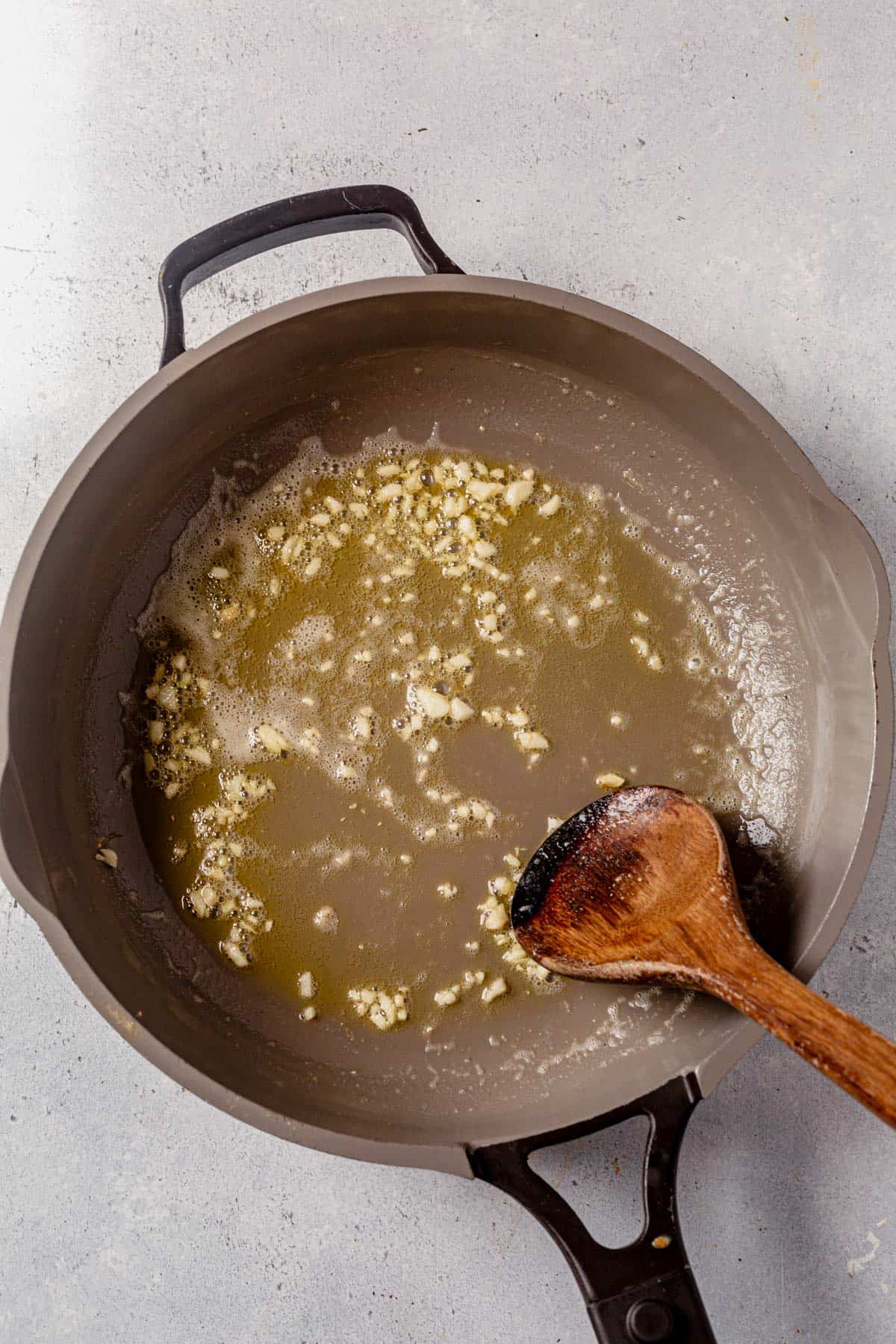 garlic sauteed in butter