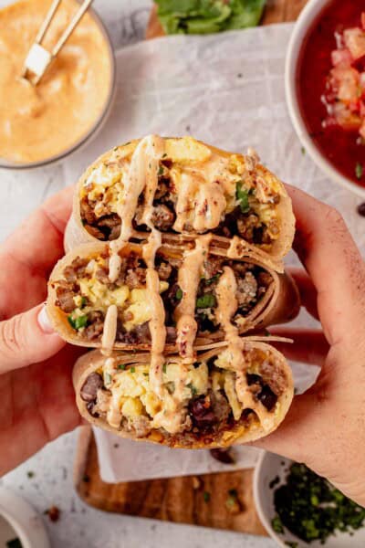 High-Protein Breakfast Burrito | What Molly Made