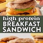 high protein breakfast sandwich