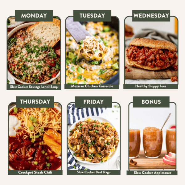 Crock-tober Meal Plan