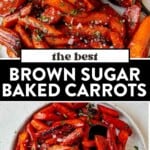 brown sugar baked carrots pin