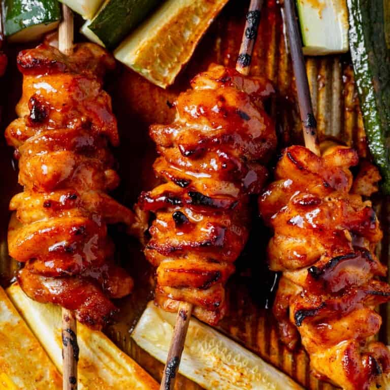 Hot Honey Chicken Skewers What Molly Made