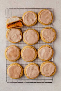 Frosted Brown Sugar Cinnamon Pop Tart Cookies What Molly Made