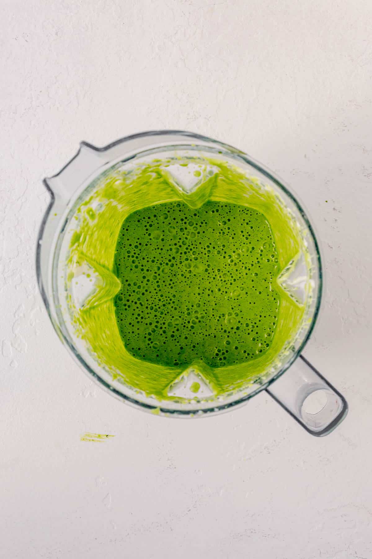 green goddess dressing in a blender.