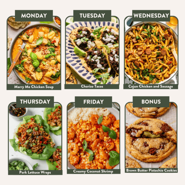 flavorful and protein-packed meal plan image
