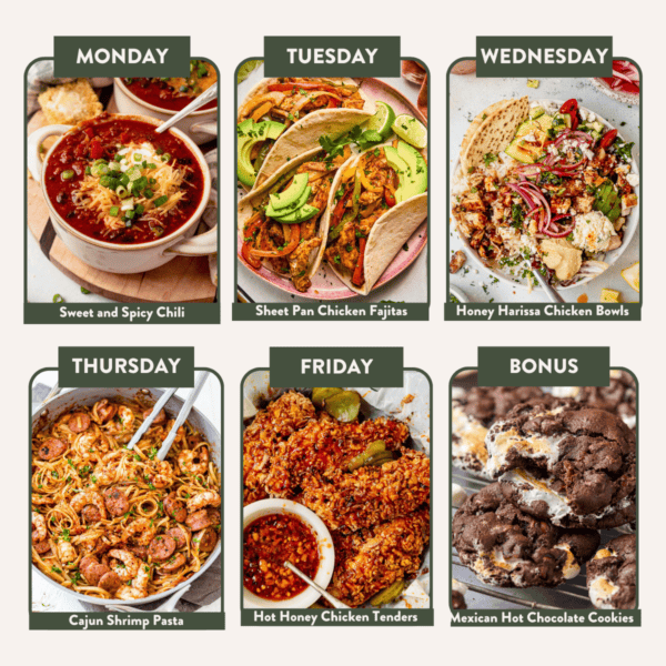 april 12 2025 meal plan image - spice things up