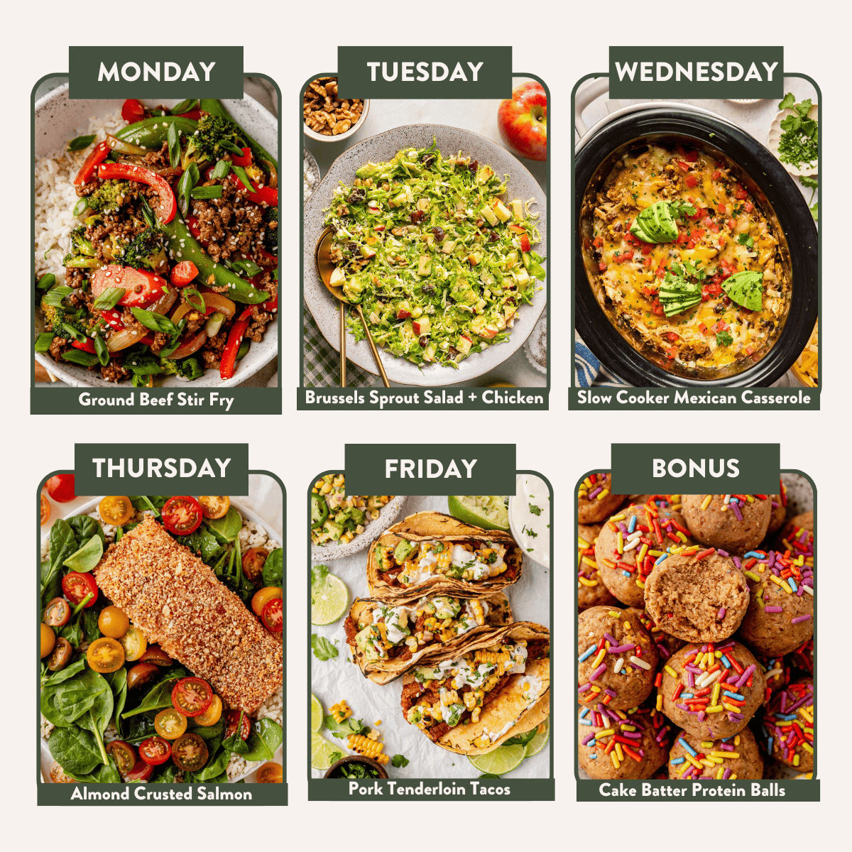 high-protein and high-fiber meal plan no. 2 meal plan image