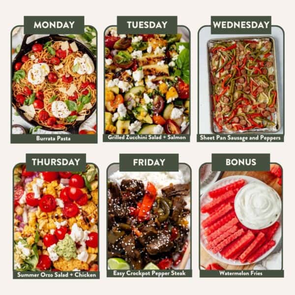 7.12.25 Meal Plan image July Produce