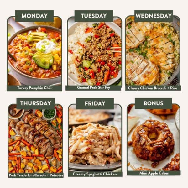 meal plan image for perfect for fall menu
