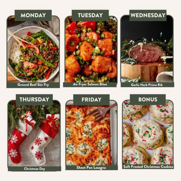 Christmas Week Meal Plan image