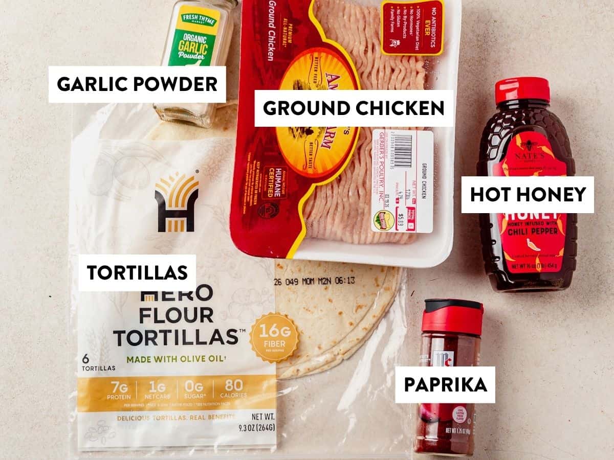 ingredients for lazy kebabs on a counter.