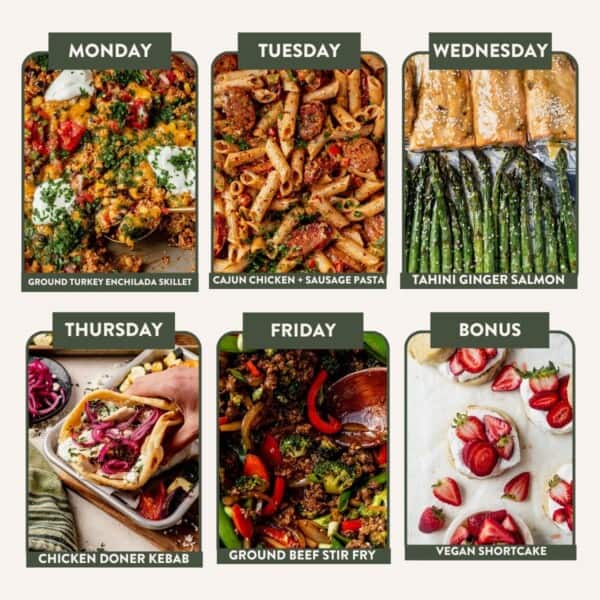 what molly made meal plan collage for april 25 2026.